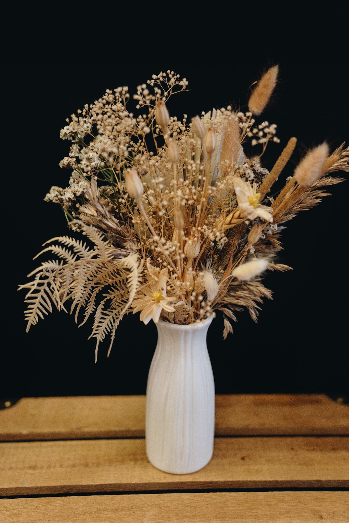 Crystal Whisper Dried Flower Arrangement